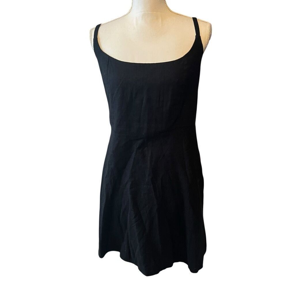 NWOT Old Navy Black Linen Sundress Size Large Petite
